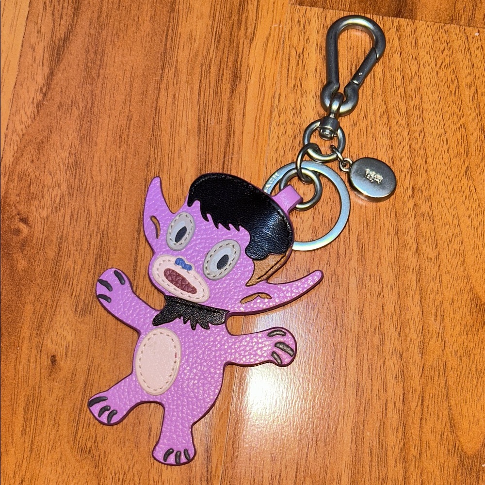 Authentic Coach x Gary Baseman "Buddy Boy" Leather Bag Charm and Keychain